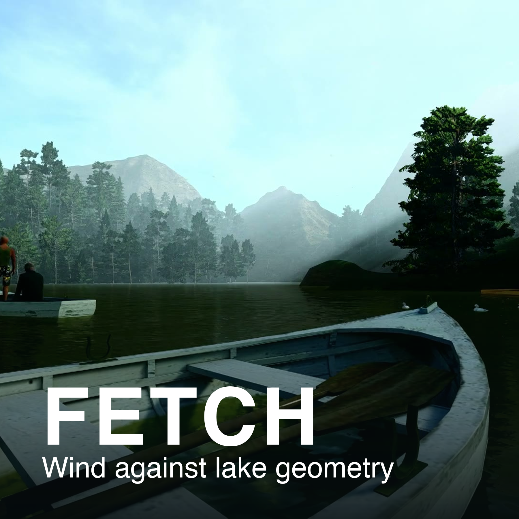Fetch, a prototype that scores eight Minnesota lakes for fishability by running forecast wind against real shoreline geometry