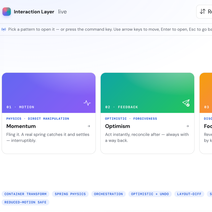 The Interaction Layer, a masterclass in interaction design