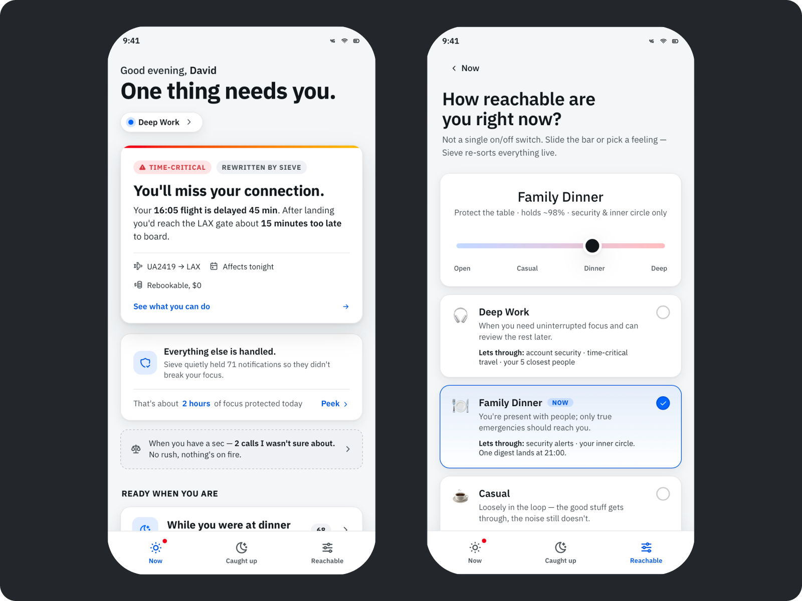 The Contextual Notification Sieve, a calm, context aware notification filter