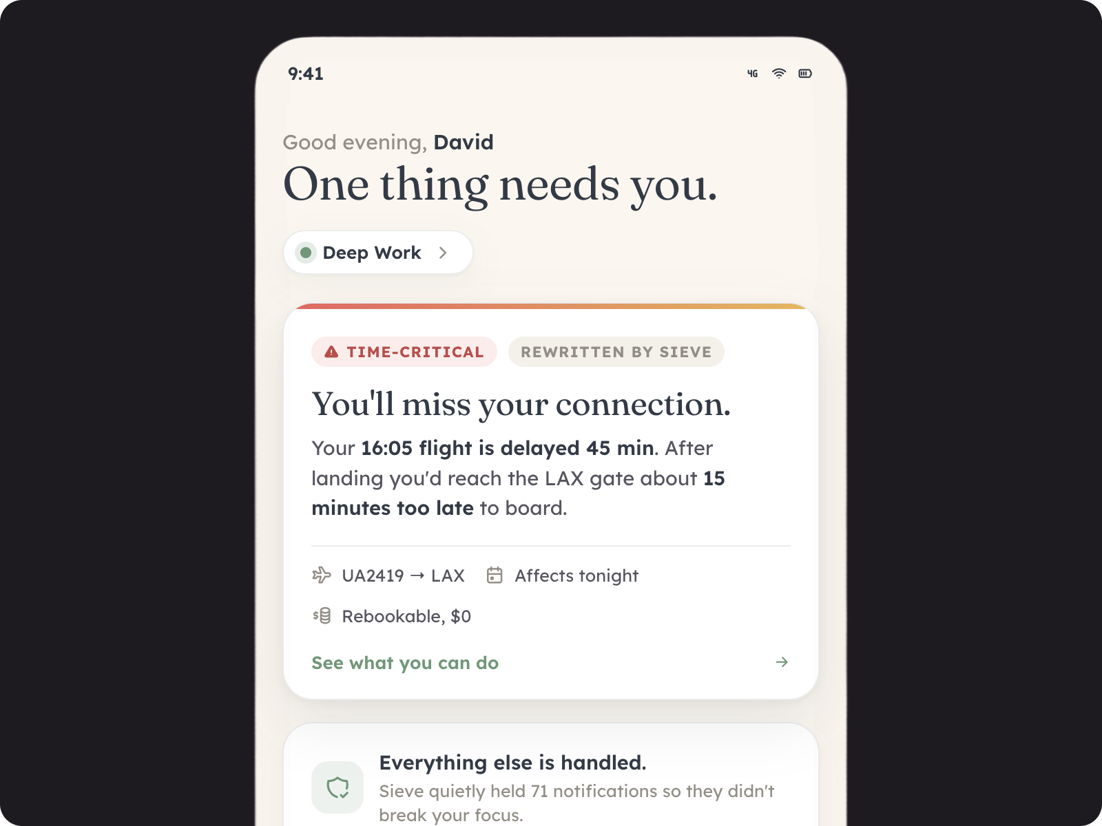 The Contextual Notification Sieve — a calm, context-aware notification filter