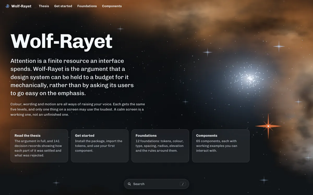 The Wolf-Rayet documentation site at r136.dev